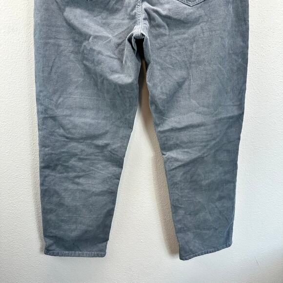 American Eagle Mom Straight Jeans Corduroy Pants Light Blue 8 Short - Picture 6 of 14
